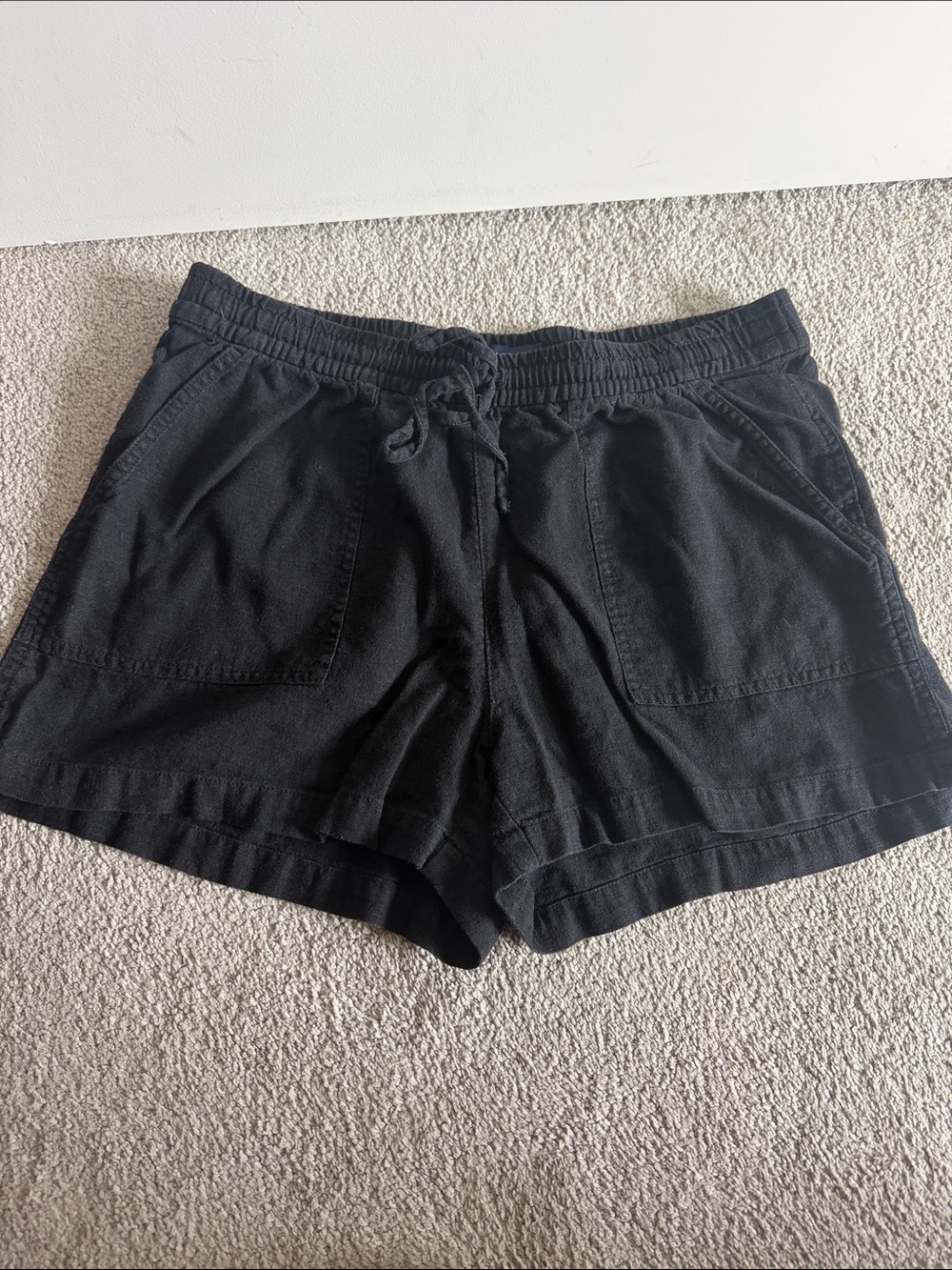 J. Crew Factory Black Elastic Waist Athletic Shorts